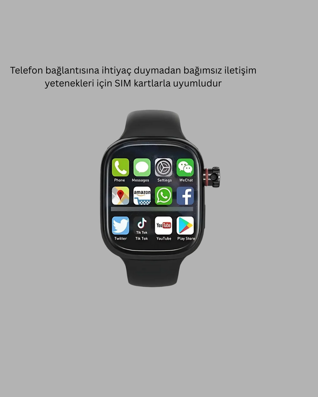SIM Kartlı GPS Destekli Akıllı Saat Sesli Görüşmeli Yeni Nesil