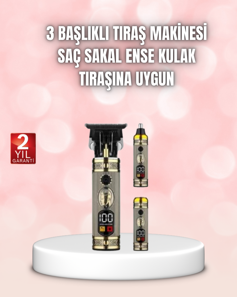 8 Taraklı Saç Kesme ve Sakal Şekillendirme Makinesi