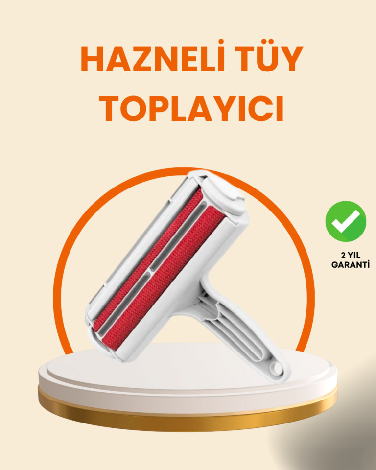 Elektriksiz Hazneli Tüy Temizleyici – Kedi Köpek Tüy Toplama Rulosu