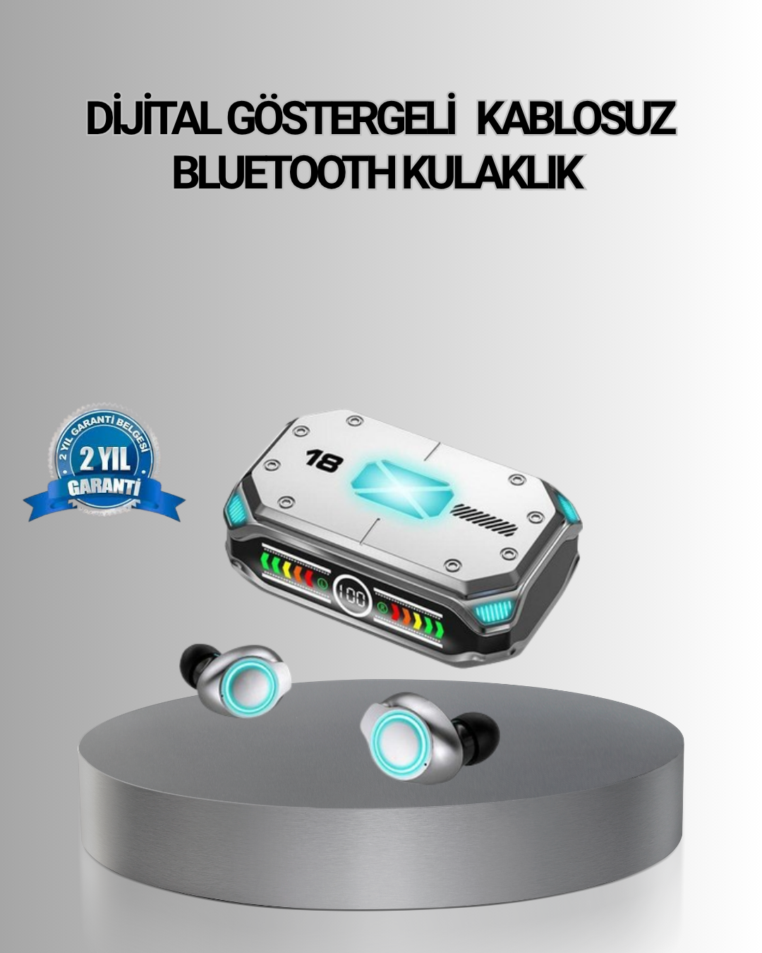 Bluetooth 5.3 Kablosuz Kulaklık – Hızlı Bağlantı, Düşük Gecikme ve Üstün Ses Kalitesi