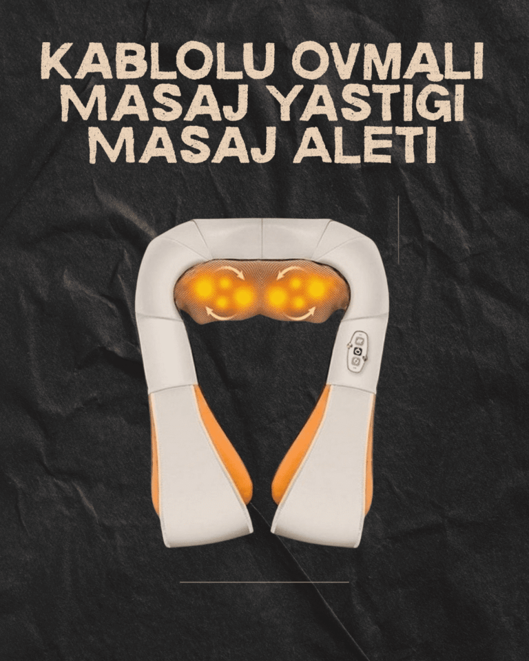 Ovmalı Isıtmalı Elektrikli Masaj Aleti – Boyun, Sırt, Bel, Omuz ve Bacak İçin Profesyonel Masaj Aleti