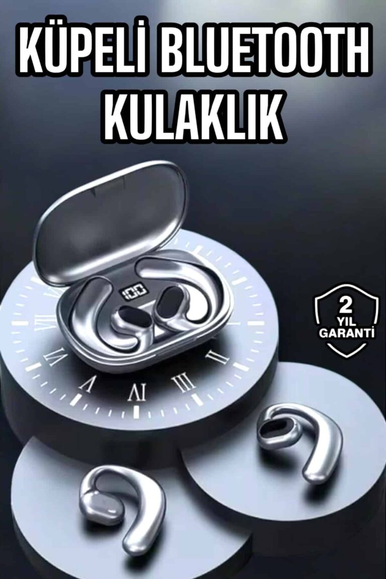 Bluetooth Kulaklık Oyuncu Kulaklığı Küpe Görünümlü Dijital Göstergeli