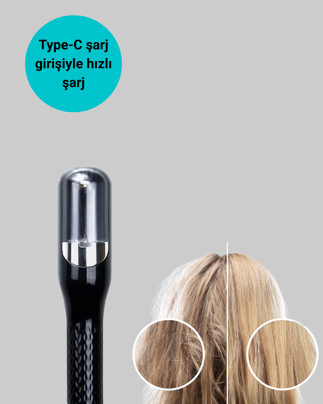 RH-6668 Kablosuz Saç Düzeltici Şarjlı Elektrikli Bakım Makinesi Yeni Nesil