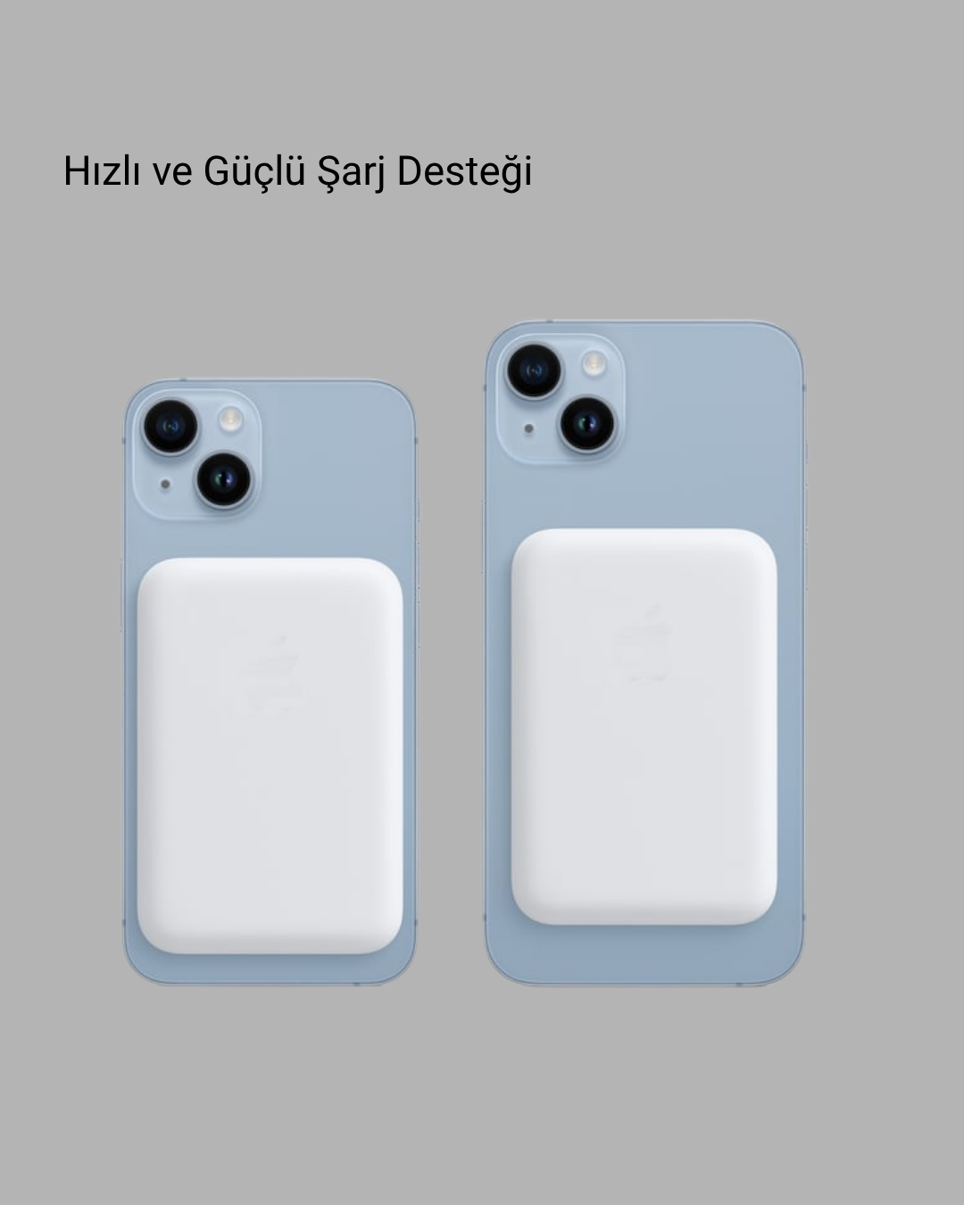 MagSafe Uyumlu Kablosuz Batarya – 27W Hızlı Şarj Destekli Kompakt Güç Bankası