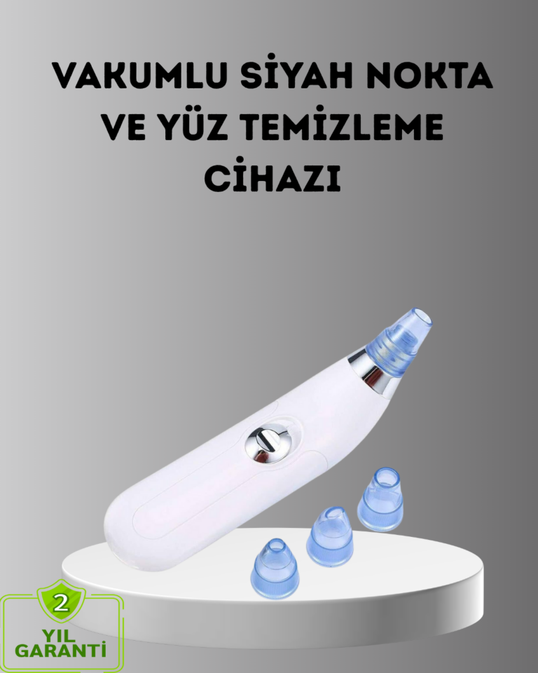 Siyah Nokta ve Gözenek Temizleyici Vakumlu Cihaz – Masajlı Derin Temizlik Teknolojisi
