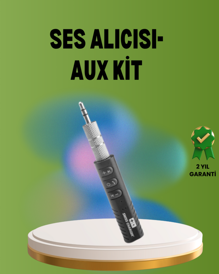 Hızlı Şarjlı Bluetooth Ses Alıcısı – Ev, Araç ve Ofis İçin