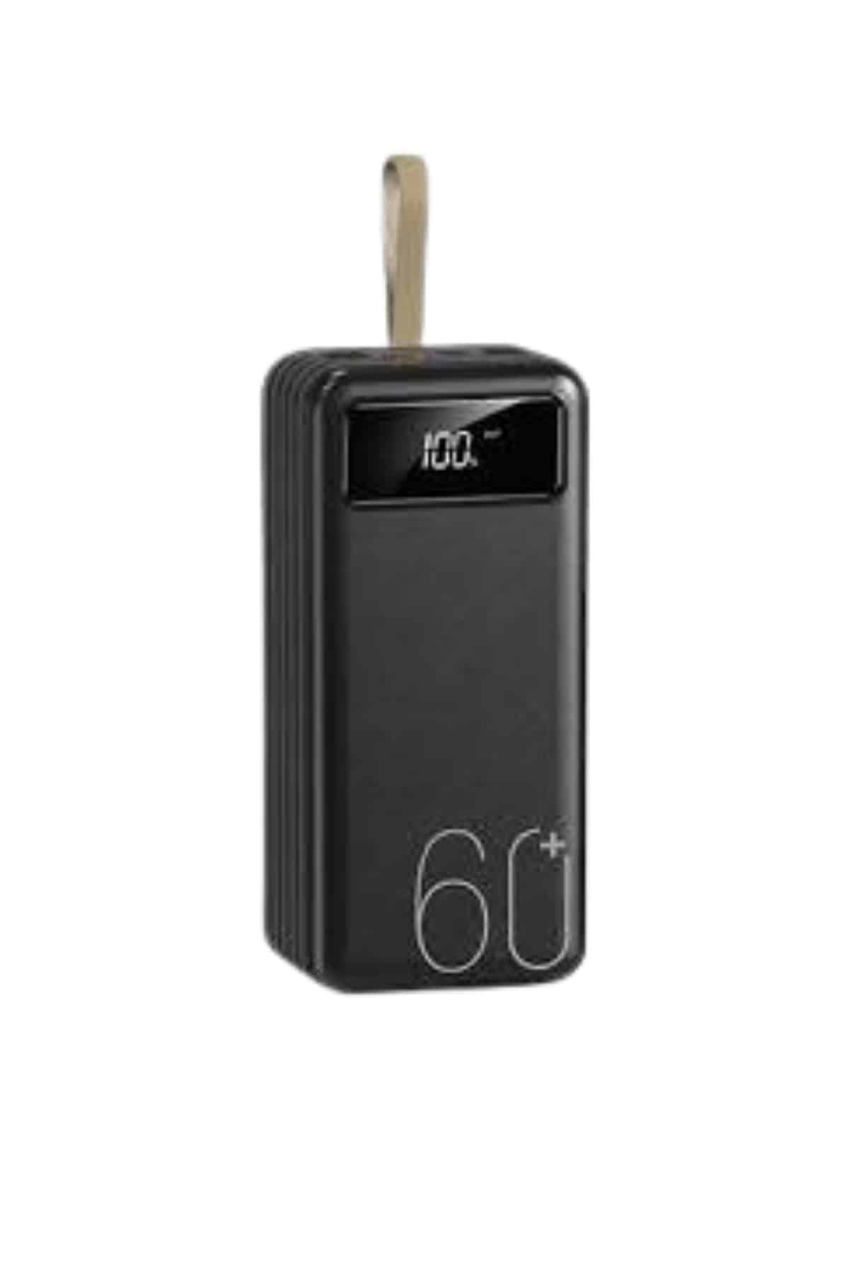 Powerbank 60.000 Mah Taşınabilir Şarj Hızlı El Fenerli Dijital Göstergeli Yeni Nesil