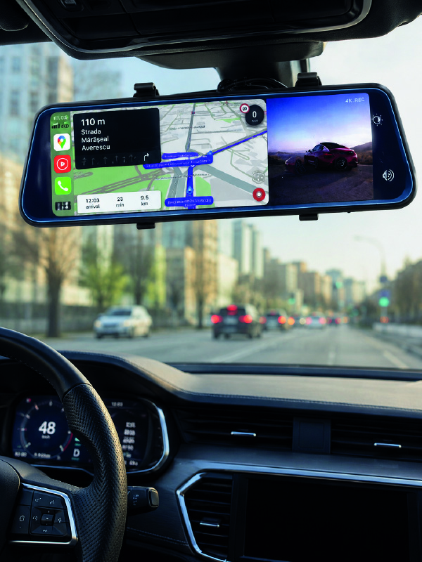 Araç İçi Ayna Carplay Dokunmatik Multimedya ve Kamera Kayıt Ekranı