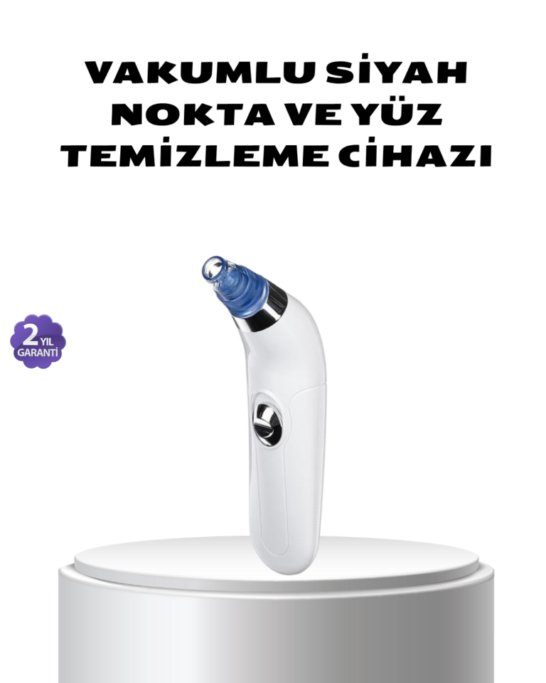 Vakumlu Siyah Nokta Temizleme Cihazı – 5 Kademe Güç ve 4 Başlıklı Derin Cilt Bakımı