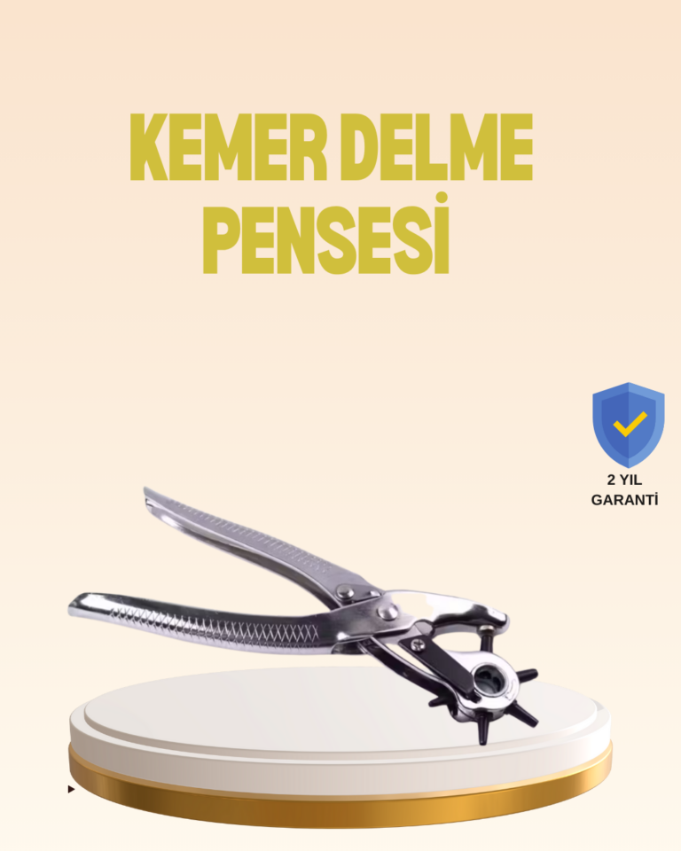 Profesyonel Deri Delme Pensesi Döner Başlıklı Kemer Delici 6 Fonksiyonlu