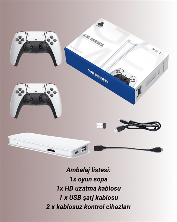 4K Destekli Bluetooth Retro Oyun Konsolu – M15 Modeli