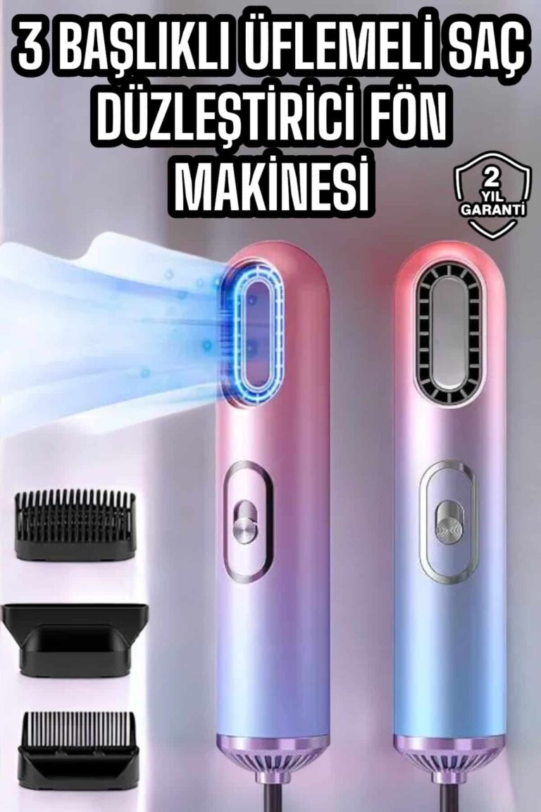 Fön Makinesi Üç Başlıklı Seyahat Tipi Taşınabilir Kablolu Saç Kurutma Makinesi