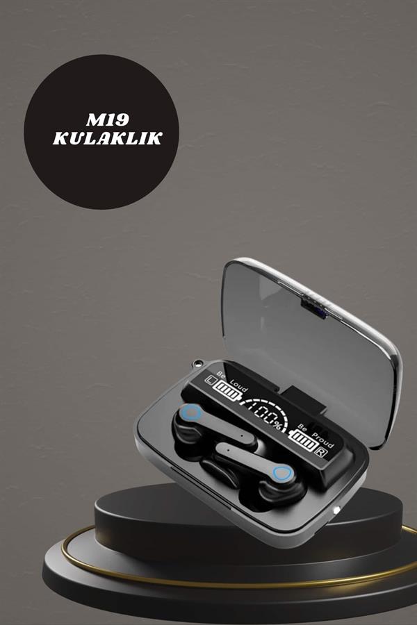 Dijital Göstergeli Powerbank Kulaklık ve 7 Kordonlu Yeni Nesil Akıllı Saat Amoled Ekran
