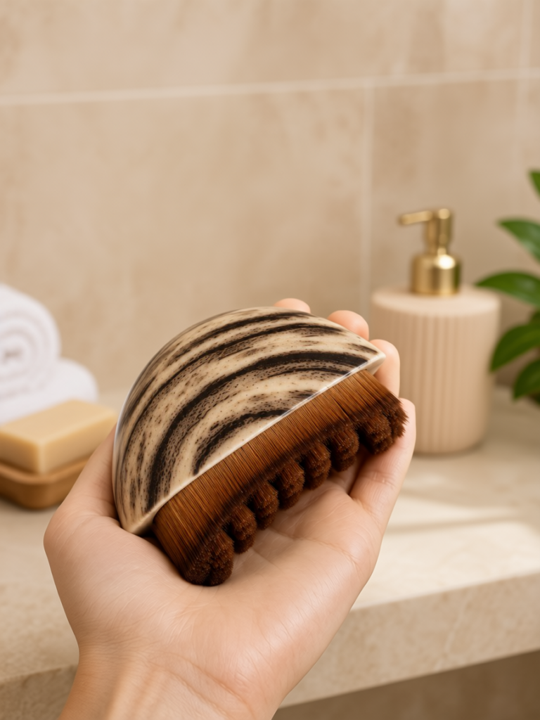 Banyo Masaj Fırçası Yumuşak Kıllı Ergonomik Vücut Temizleme Fırçası