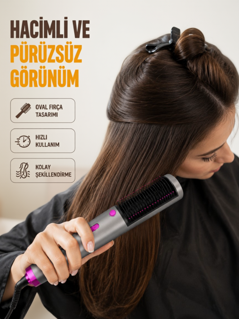 Hızlı Kurutma ve Parlak Saçlar İçin Profesyonel Fırça