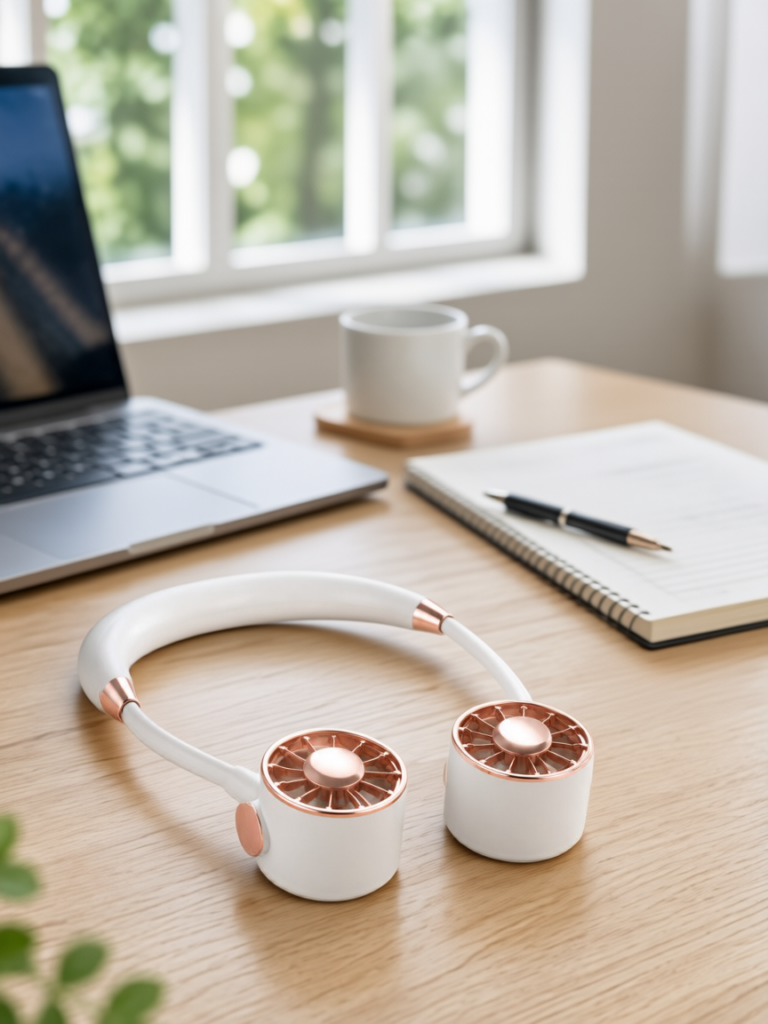 Katlanabilir Asılabilir Mini Fan USB Şarjlı 3 Kademeli Sessiz