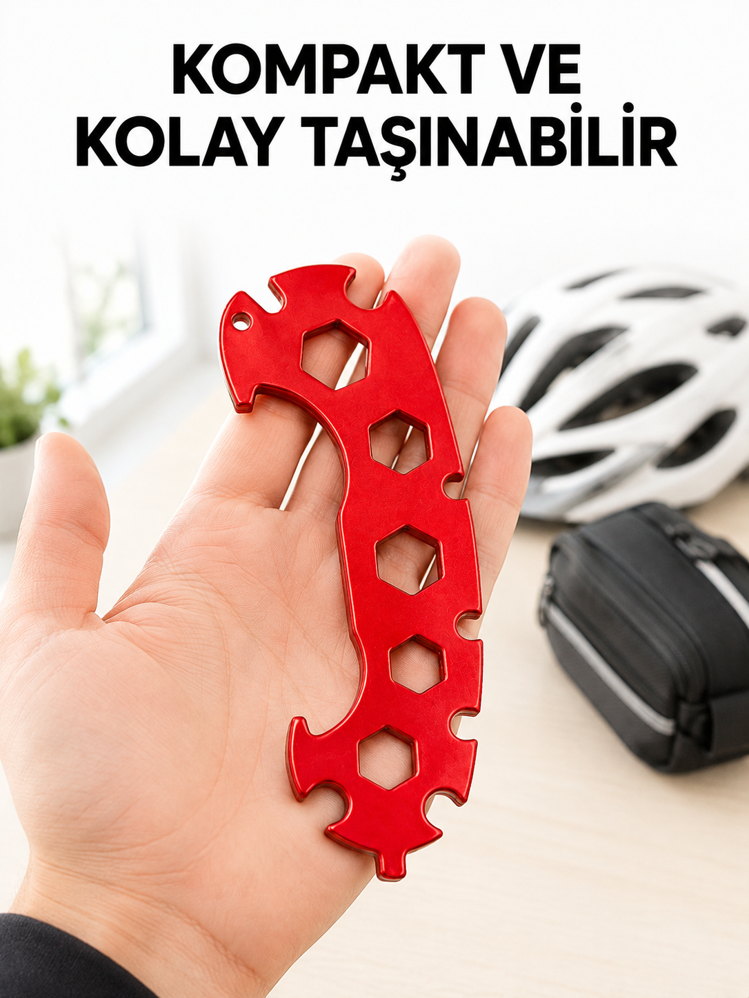 12 Ölçülü Bisiklet Tamir Anahtarı 6-17 mm Kompakt Çok Amaçlı El Aleti