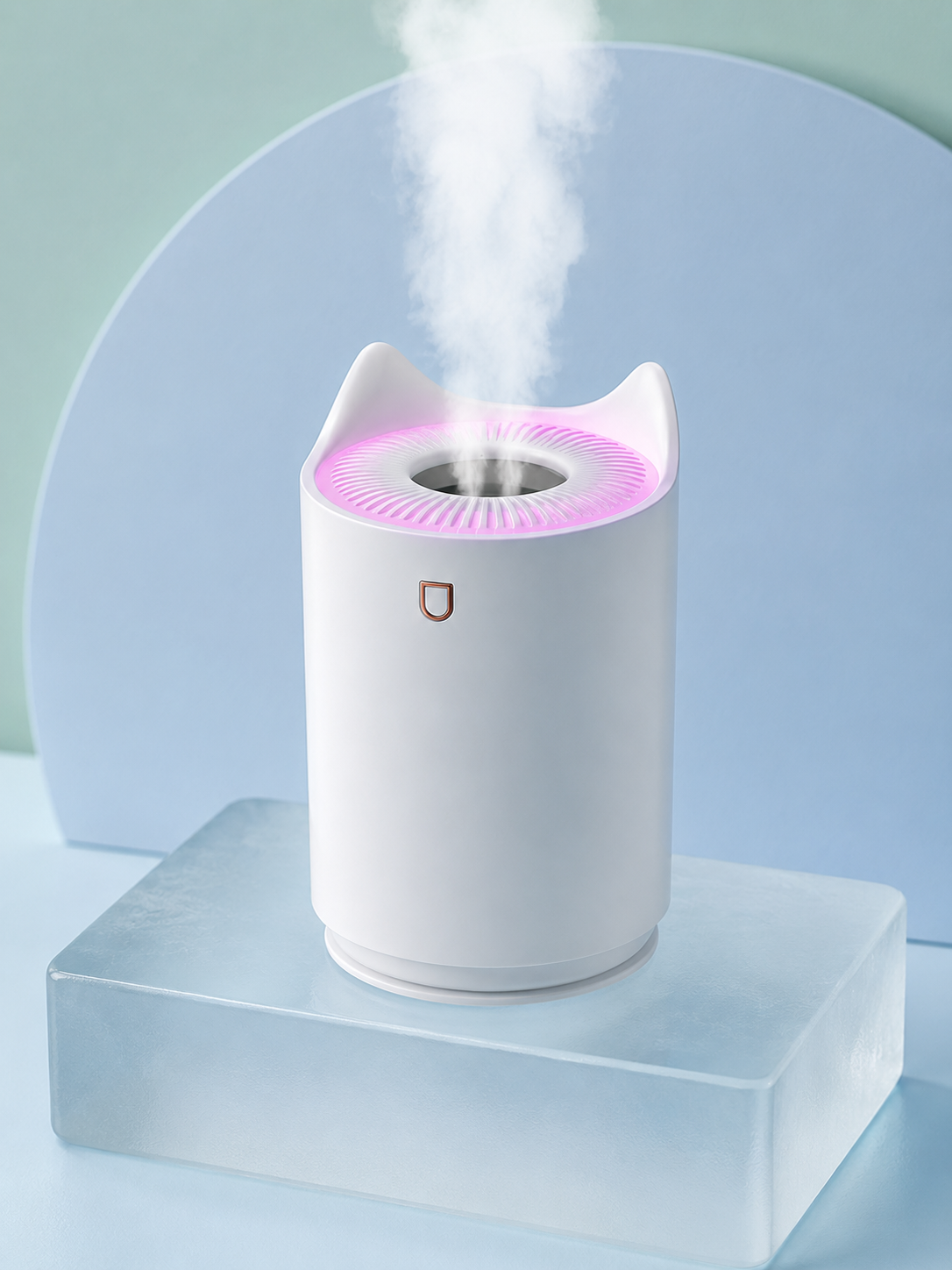 Hava Nemlendirici Buhar Makinesi Aromaterapi LED Işıklı Oda Nemlendirici