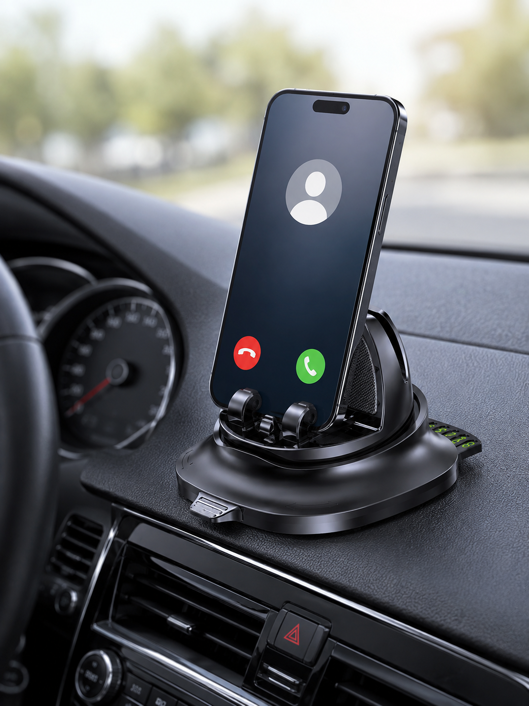 Çok Fonksiyonlu Araç İçi Telefon Tutucu Gizlenebilir Telefon Numarası Özellikli Stand
