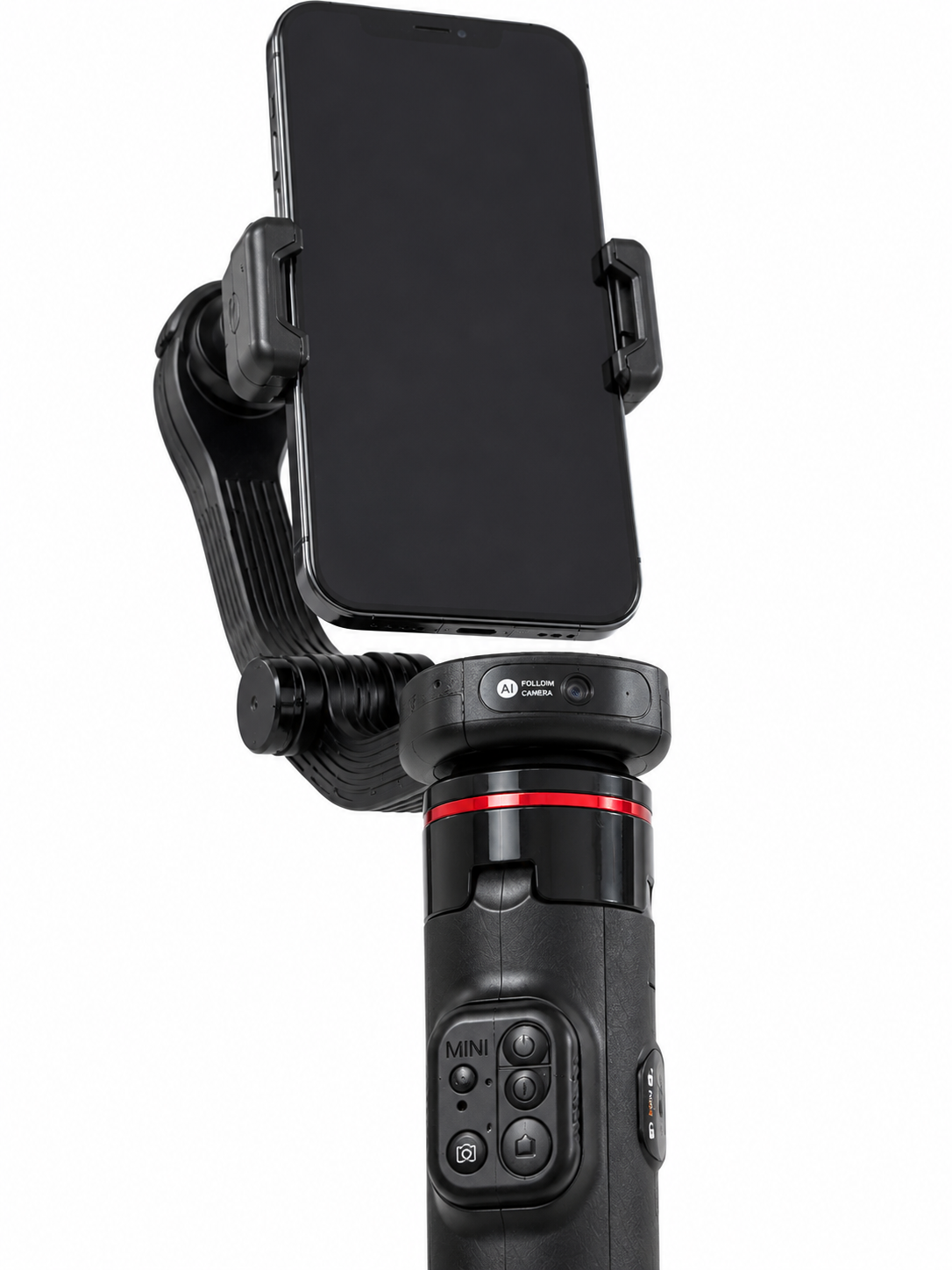 AI Yüz Takip Özellikli Gimbal Selfie Stick 360° Dönebilen Telefon Tutucu Uzayabilir Bluetooth Kumandalı