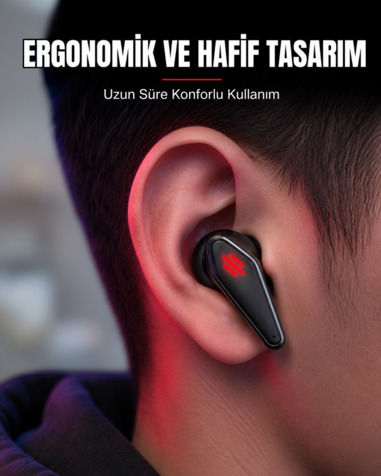 Led Işıklı Kablosuz Gaming Kulaklık Ergonomik Tasarım Yeni Nesil