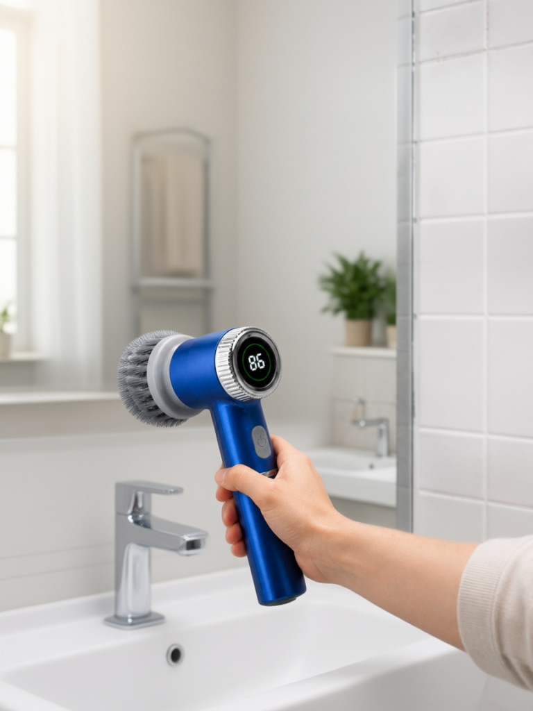 Mutfak, Banyo ve Fayanslar İçin Çok Amaçlı Elektrikli Temizlik Fırçası