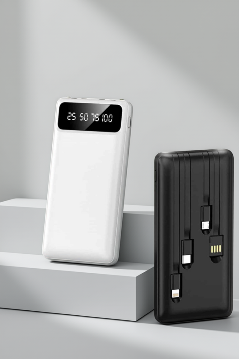 Powerbank 20.000 Mah Dijital Göstergeli LCD Ekran Uzun Pil Ömrü