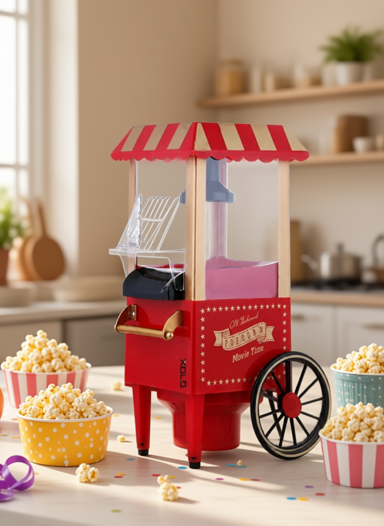 Sıcak Hava Teknolojili Yapışmaz Popcorn Makinesi