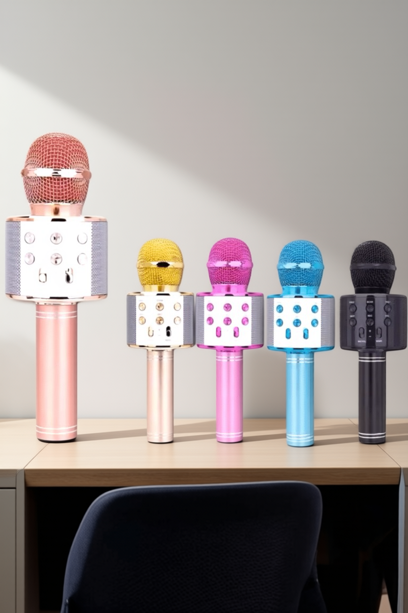 Taşınabilir Bluetooth Karaoke Mikrofon: Hafıza Kart Girişli, Etkileyici Performans