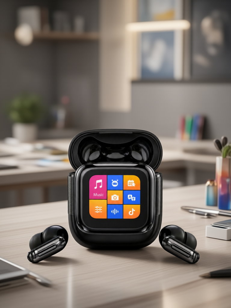 Yeni Nesil AI Bluetooth Kulaklık Akıllı Dokunmatik Ekranlı
